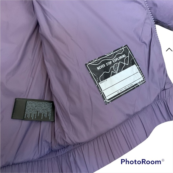 NEW! North Face purple sage Mashup quilted nylon jacket Large 14 / 16 - Picture 5 of 6